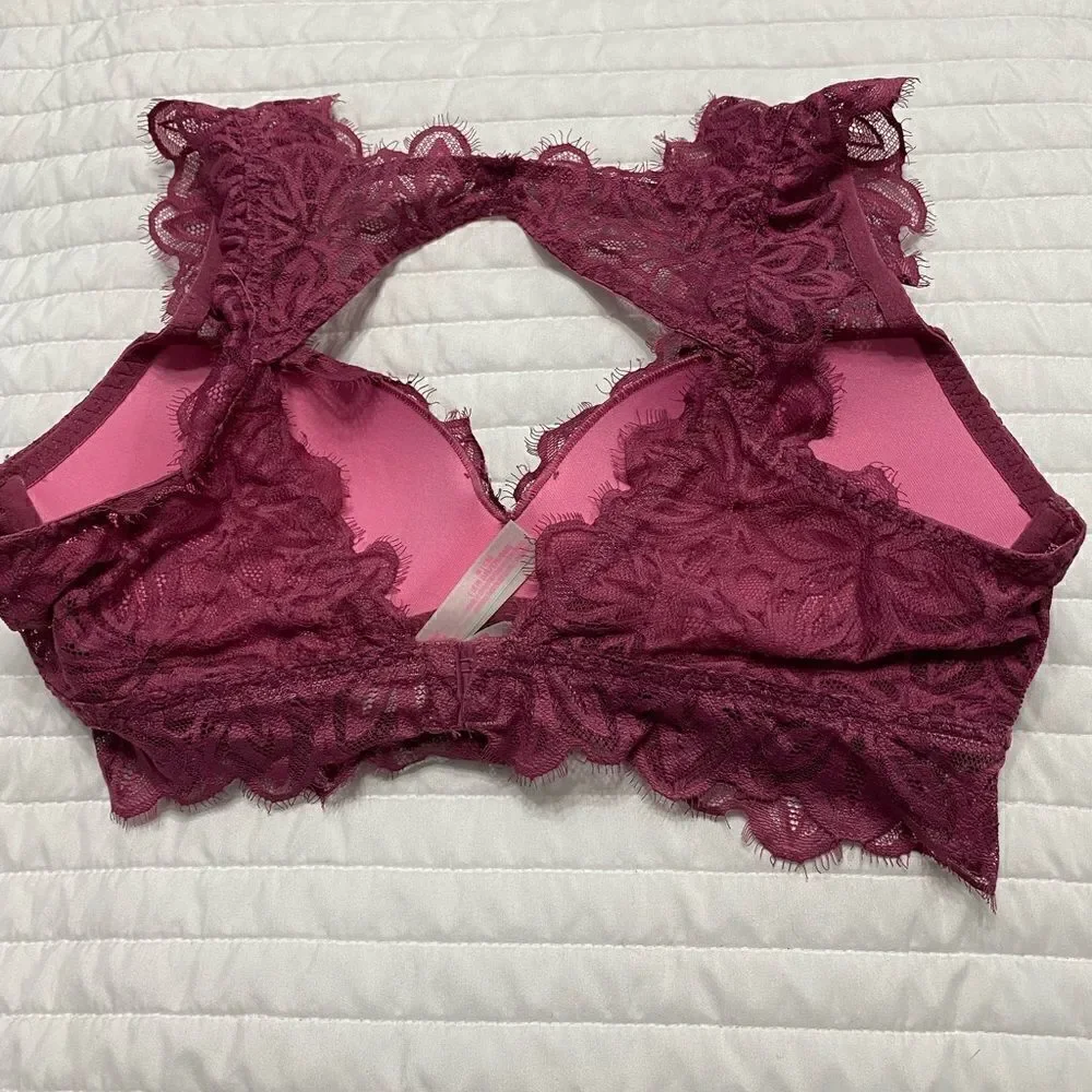 Pink Victoria Secret Date Push Up Bralette Bra Women Size M